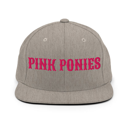 Snapback Hat | Pink Pony Athletic Club | Script Logo
