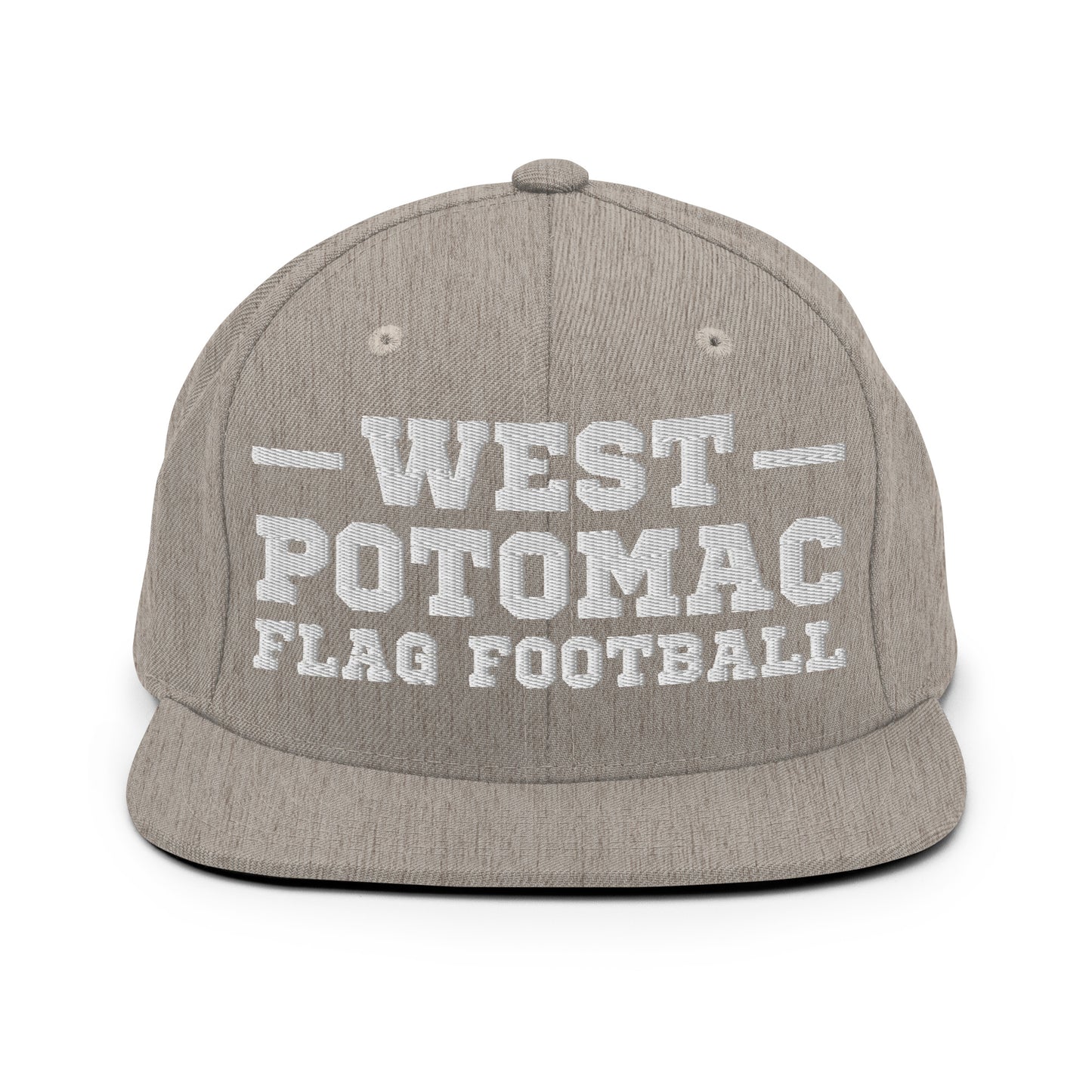 Snapback Hat | West Potomac Flag Football | Script Logo