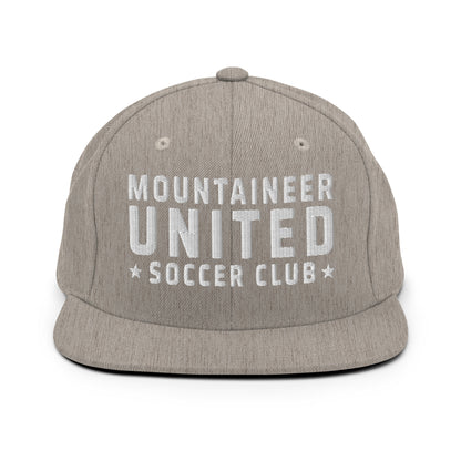Snapback Hat | Mountaineer United Soccer Club | Alpine Crest Logo