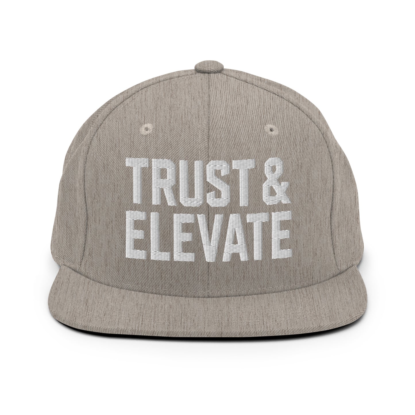 Snapback Hat | Trust & Elevate | Athletic Logo