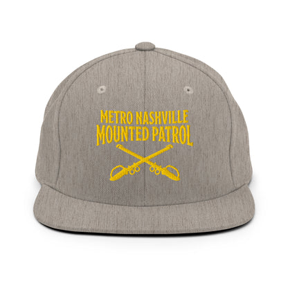 Snapback Hat | Metro Nashville Police Department Horse Mounted Patrol | Crest Logo