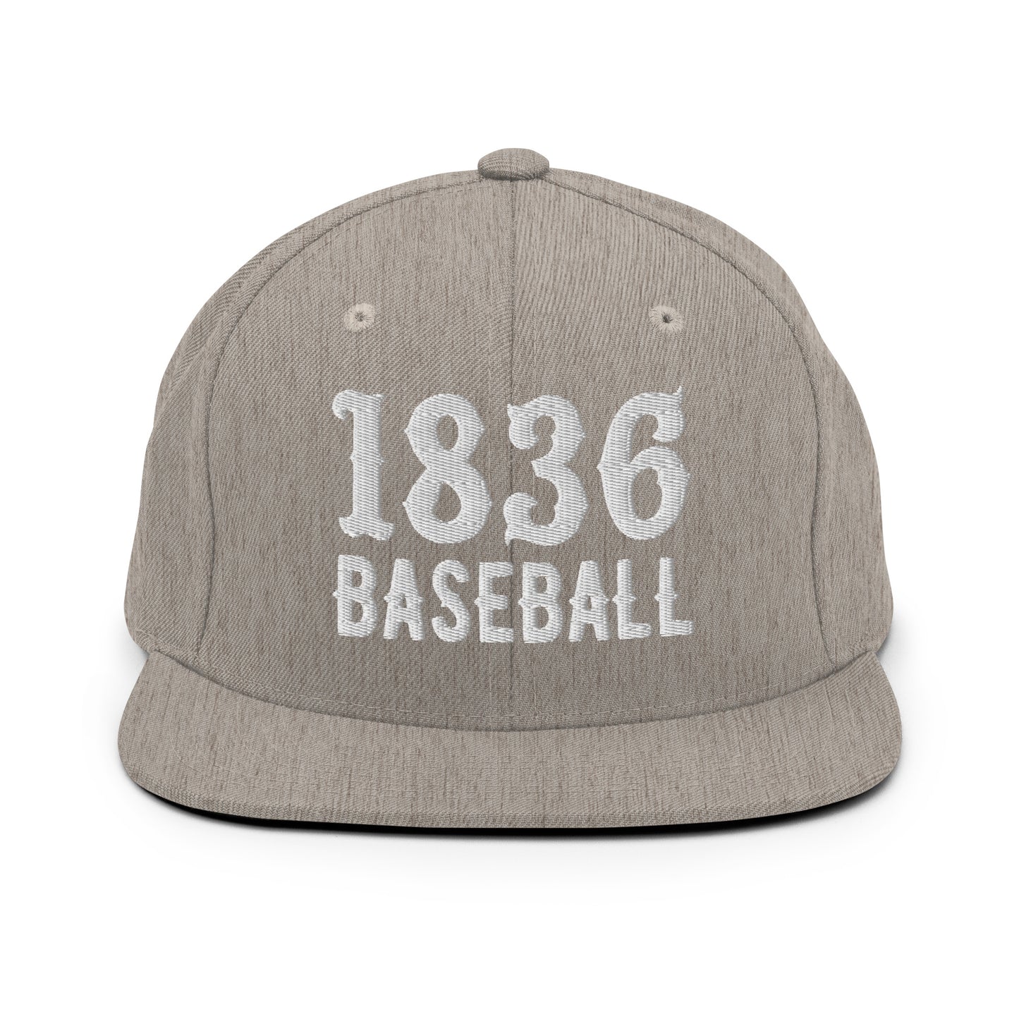 Snapback Hat | 1836 Volunteers Baseball | Modern Script Logo