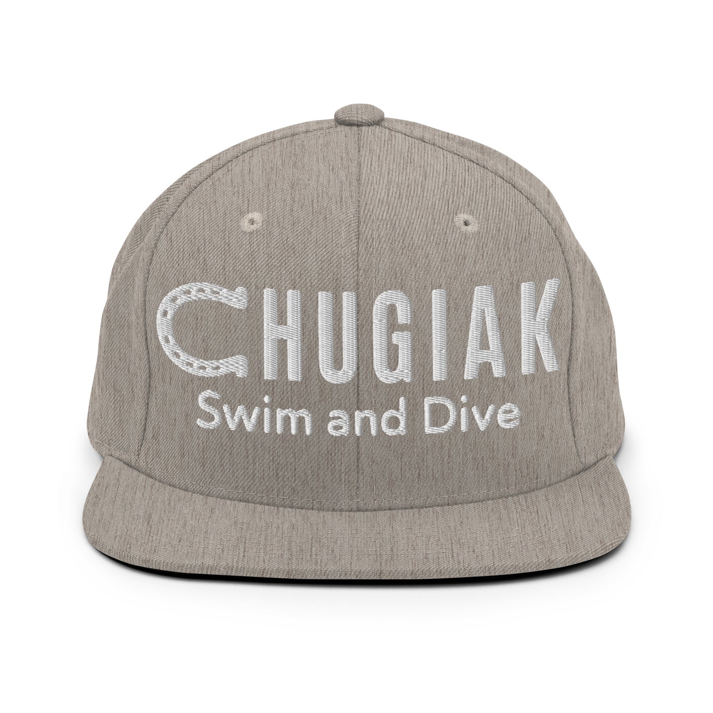 Snapback Hat | Chugiak Mustang Swim & Dive | Crest Logo