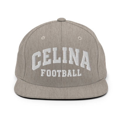 Snapback Hat | Celina Black Football | Emblem Logo