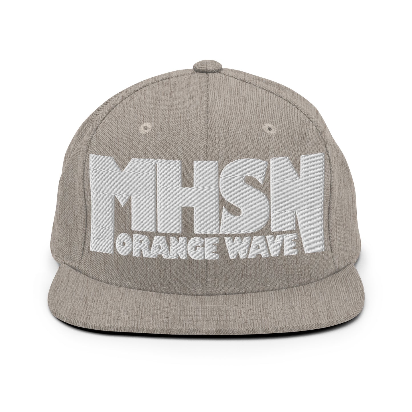 Snapback Hat | Orange Wave Marching Band | Crest (Variant) Logo