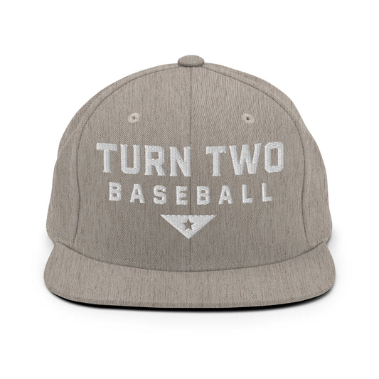 Snapback Hat | Texas Turn Two Baseball | Modern Script Logo