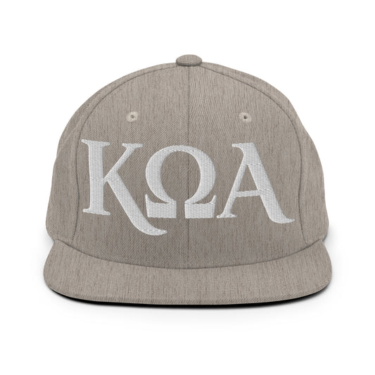 Snapback Hat | Kappa Omega Alpha | Crest Logo