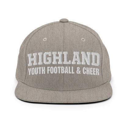 Snapback Hat | Highland youth football and cheer | Emblem Logo
