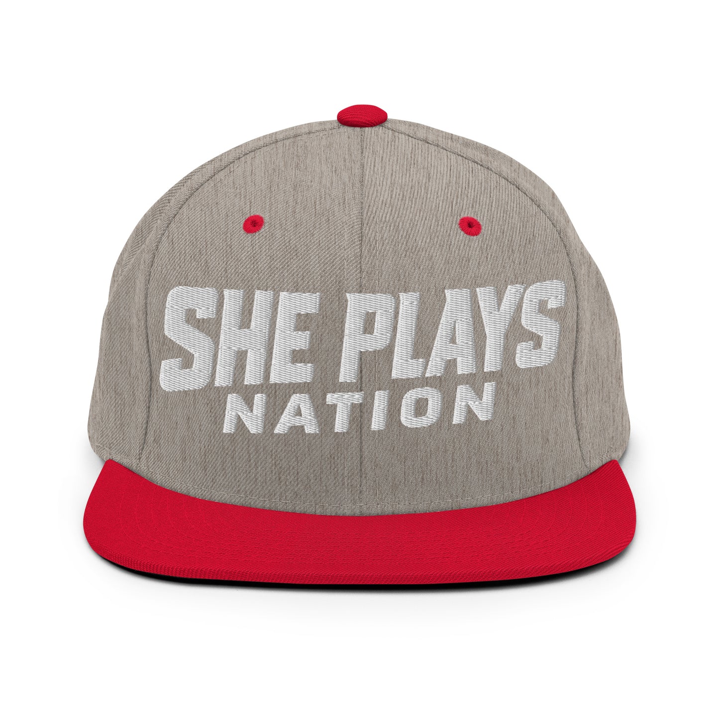 Snapback Hat | She Plays Nation | Script Logo