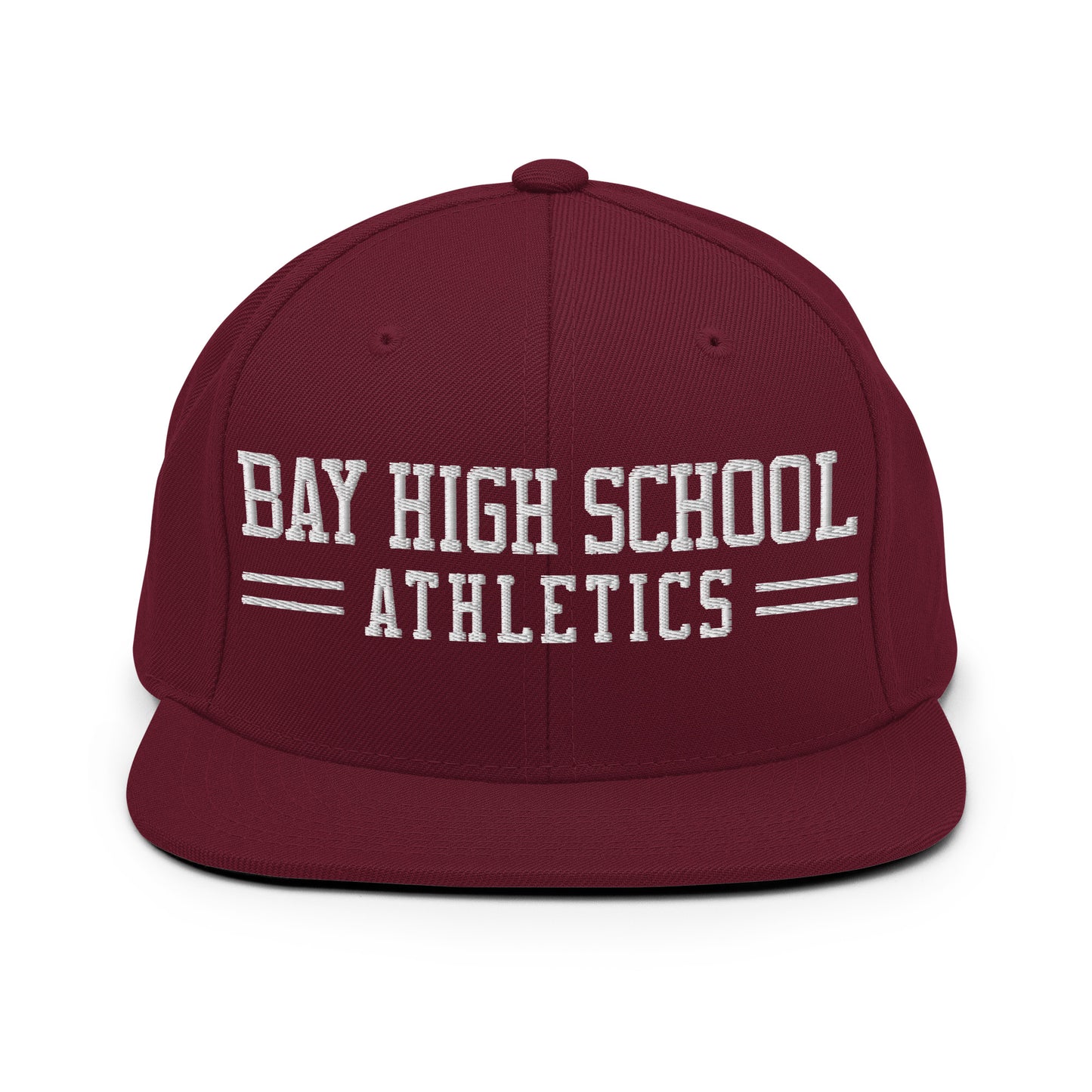 Snapback Hat | Bay High Softball | Modern Script Logo