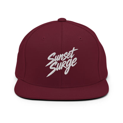 Snapback Hat | Sunset Surge All-Star Cheerleading | Neon Palm Cheer Logo