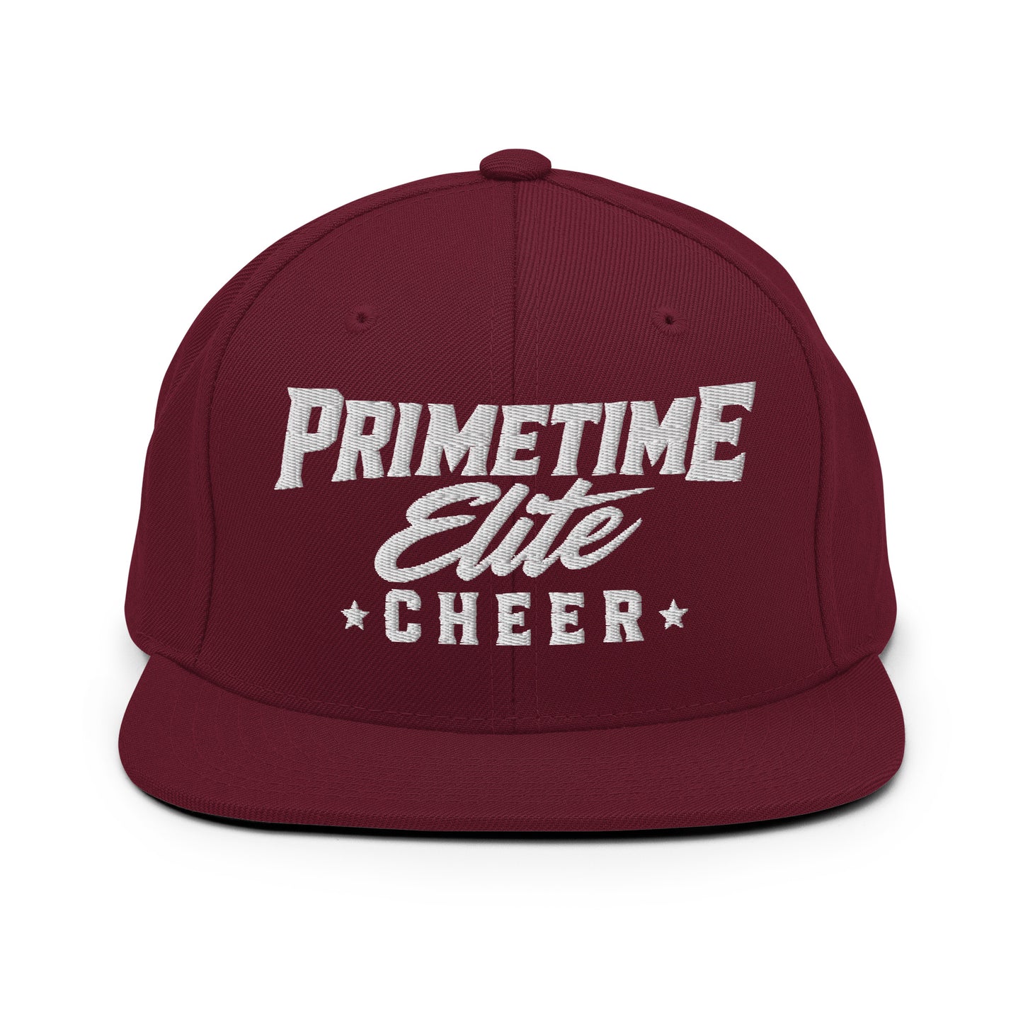Snapback Hat | PTE Bulldog Cheer | Script Logo
