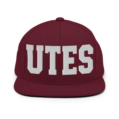 Snapback Hat | Utes Allstar Cheer | Script Logo