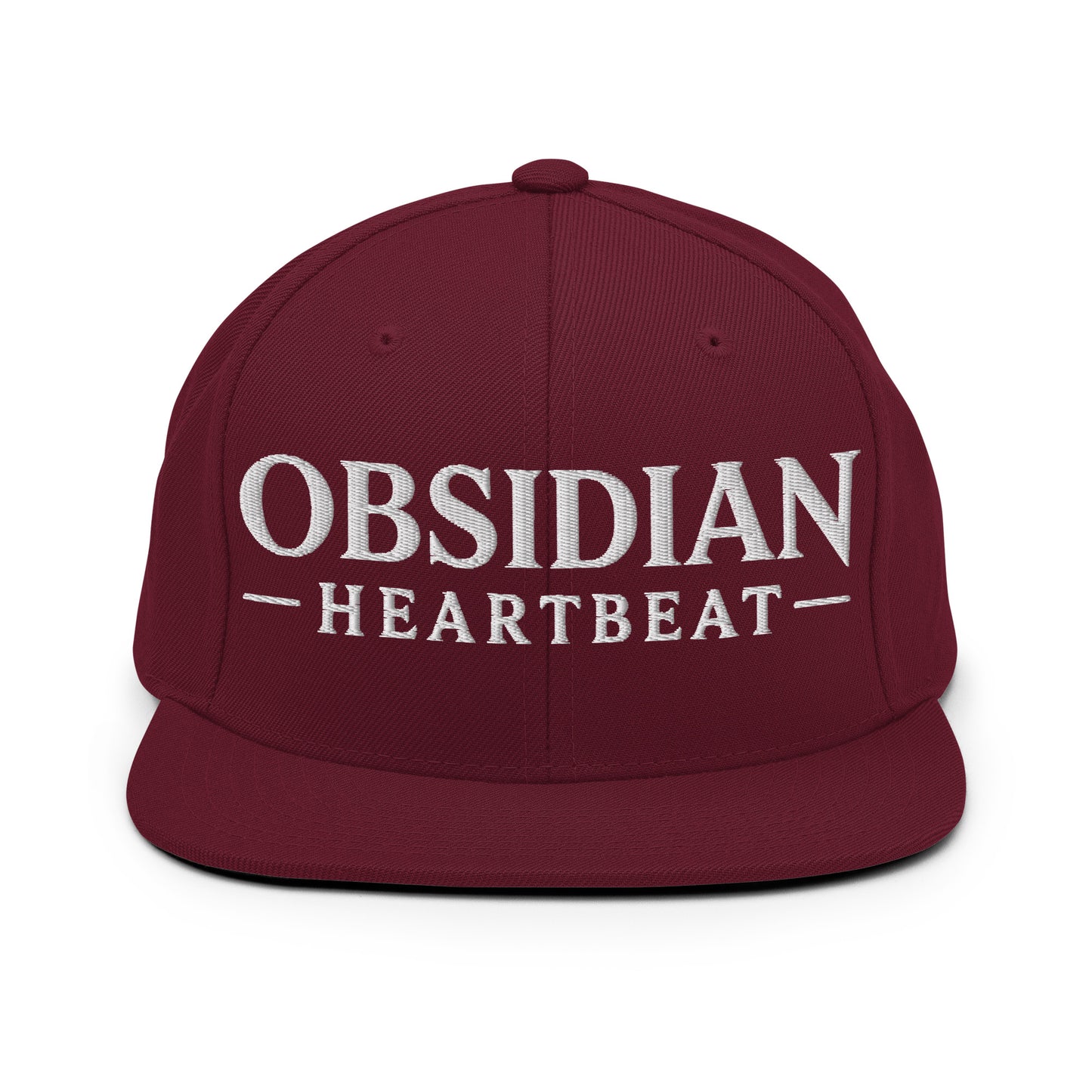 Snapback Hat | Obsidian Heartbeat | Pulse Athletics Logo