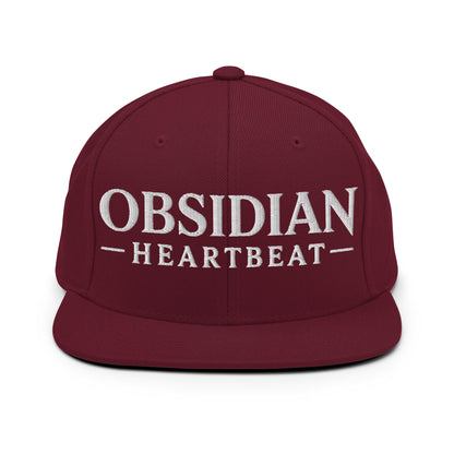 Snapback Hat | Obsidian Heartbeat | Pulse Athletics Logo