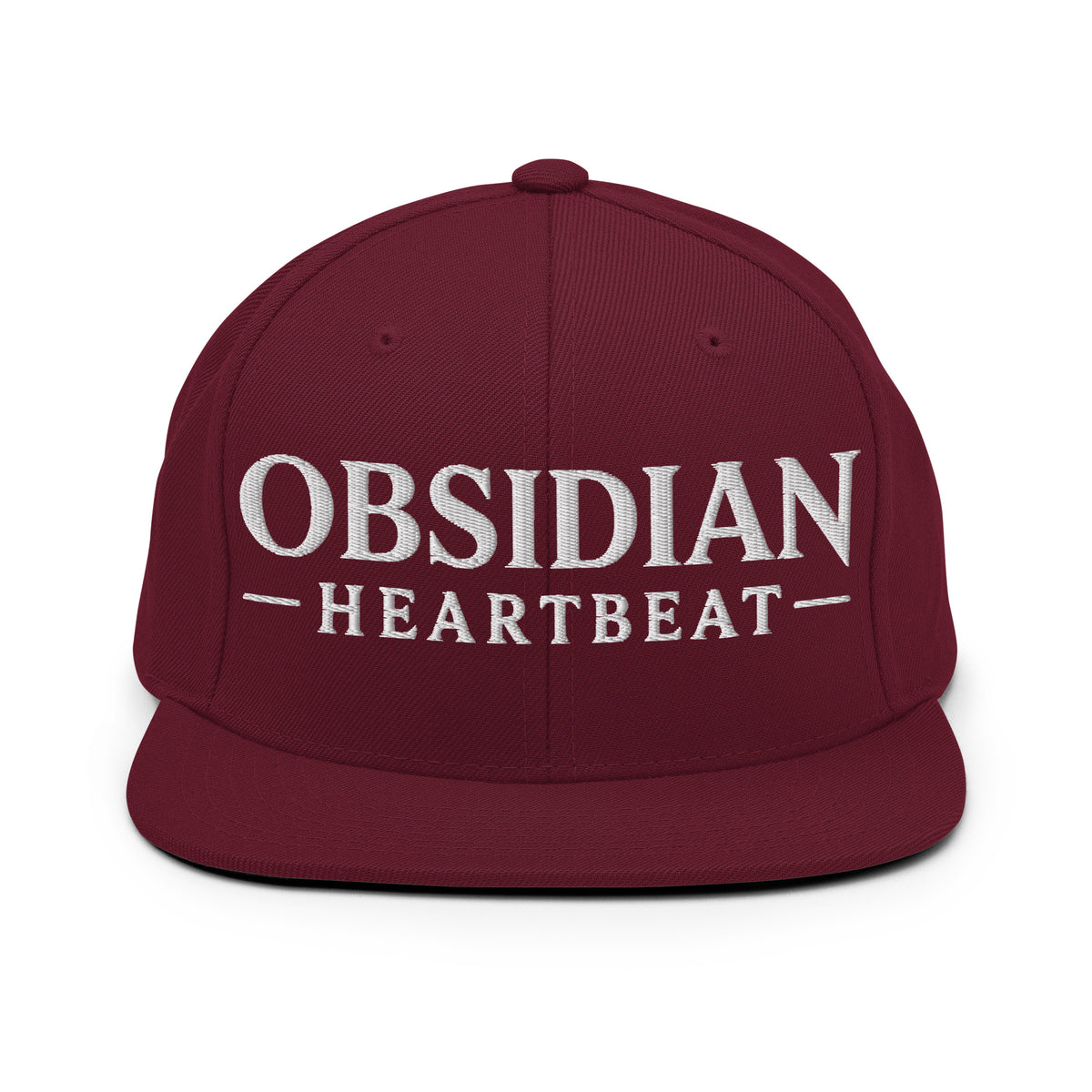 Snapback Hat | Obsidian Heartbeat | Pulse Athletics Logo