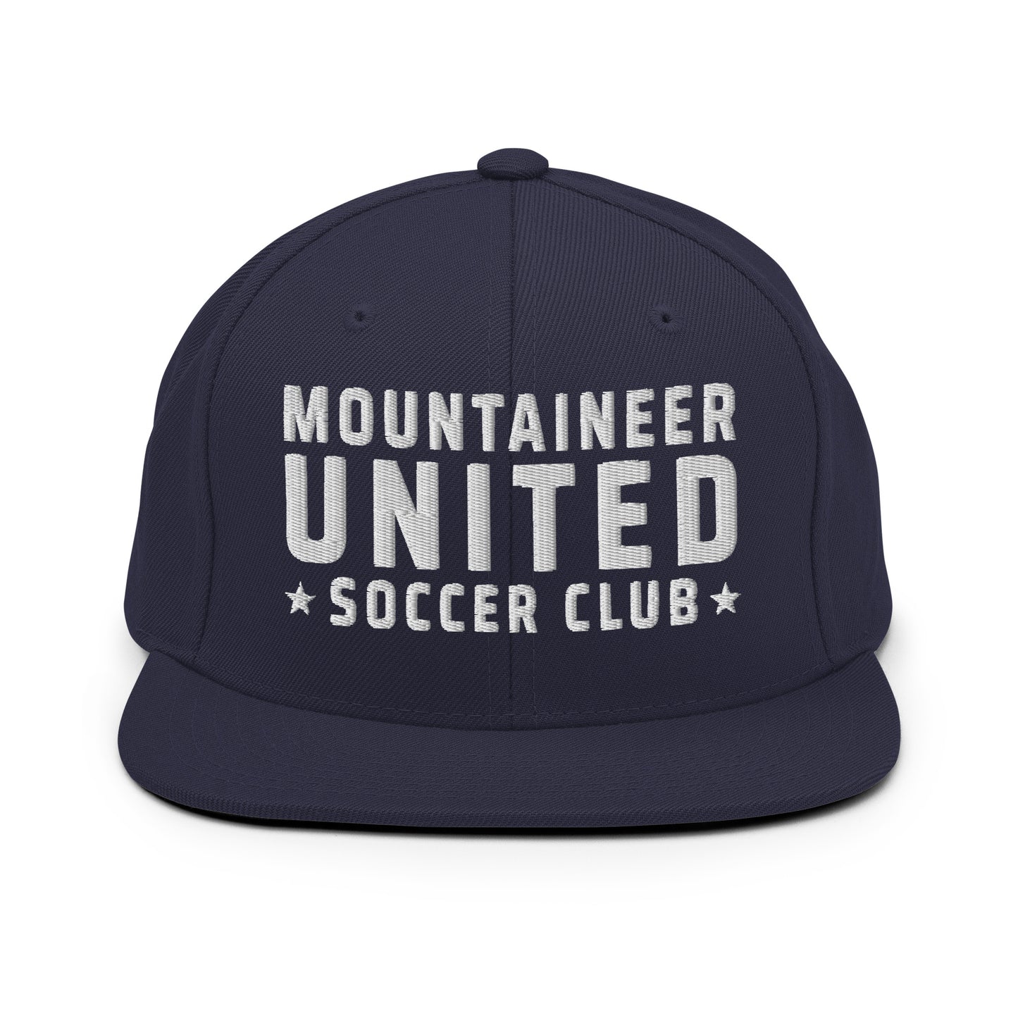 Snapback Hat | Mountaineer United Soccer Club | Alpine Crest Logo