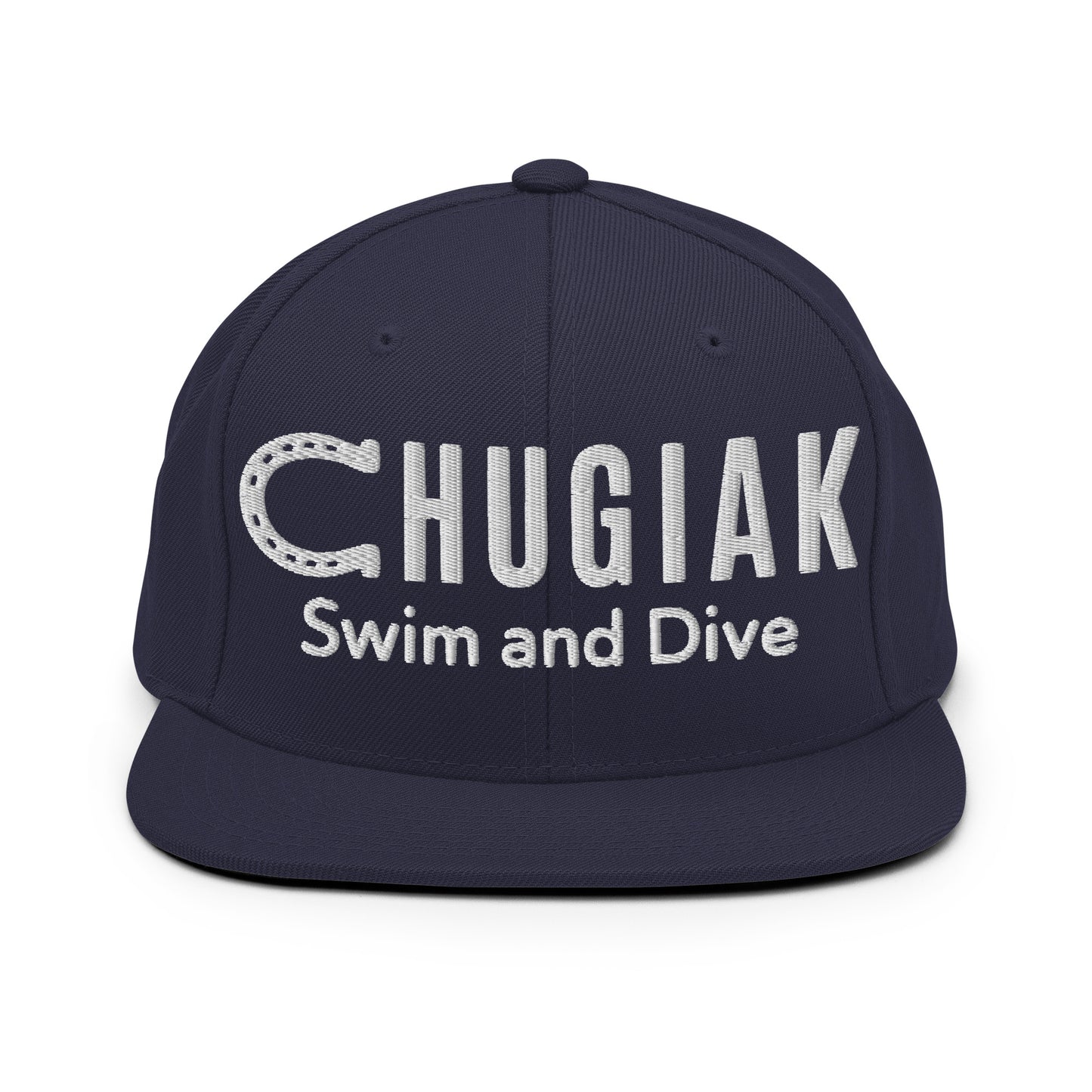 Snapback Hat | Chugiak Mustang Swim & Dive | Crest Logo