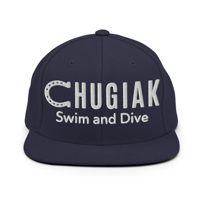Snapback Hat | Chugiak Mustang Swim & Dive | Crest Logo