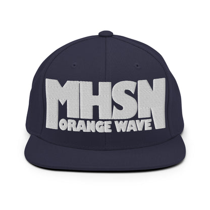 Snapback Hat | Orange Wave Marching Band | Crest (Variant) Logo