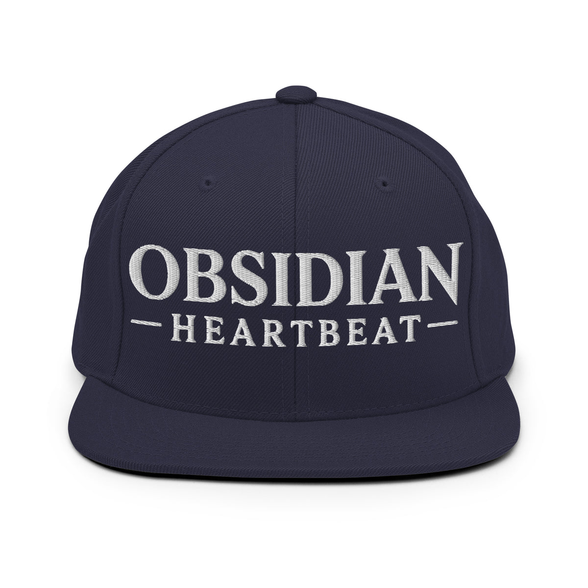 Snapback Hat | Obsidian Heartbeat | Pulse Athletics Logo