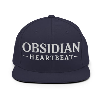 Snapback Hat | Obsidian Heartbeat | Pulse Athletics Logo
