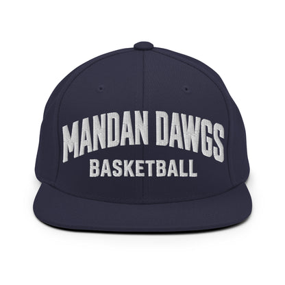 Snapback Hat | Mandan Dawgs Basketball | Crest Logo