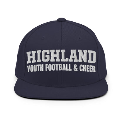 Snapback Hat | Highland youth football and cheer | Emblem Logo