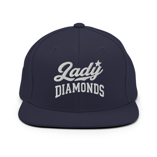 Snapback Hat | Lady Diamonds | Crest Logo