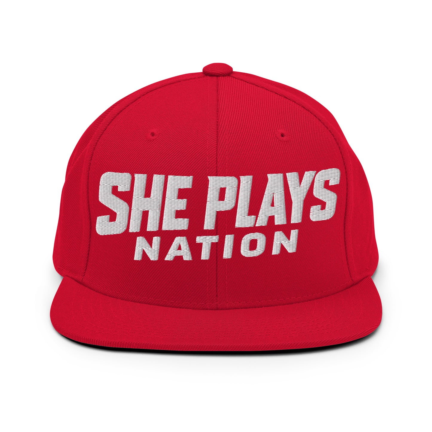 Snapback Hat | She Plays Nation | Script Logo