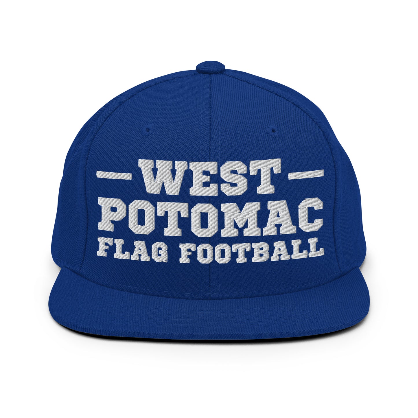 Snapback Hat | West Potomac Flag Football | Script Logo