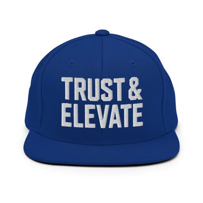 Snapback Hat | Trust & Elevate | Athletic Logo