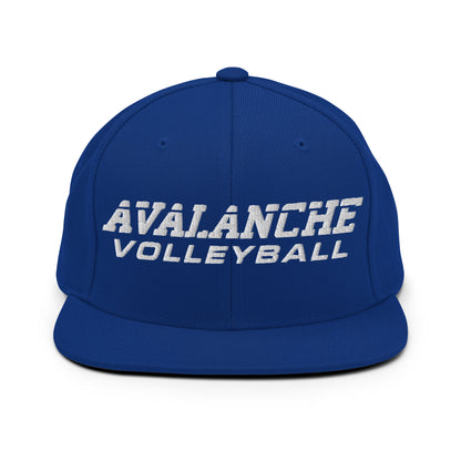 Snapback Hat | Avalanche Volleyball Club | Modern Script Logo