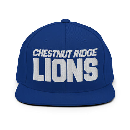 Snapback Hat | Chestnut Ridge Lions Football | Script Logo