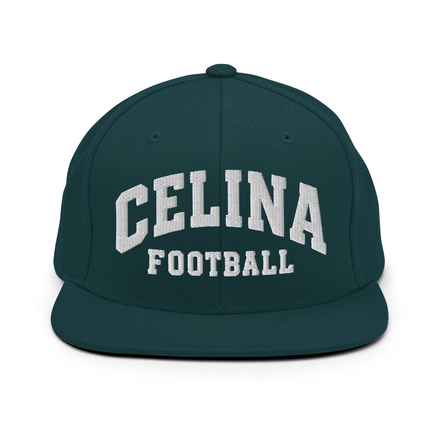 Snapback Hat | Celina Black Football | Emblem Logo