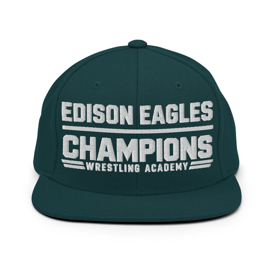 Snapback Hat | Edison Eagles/CWA Wrestling | Crest Logo