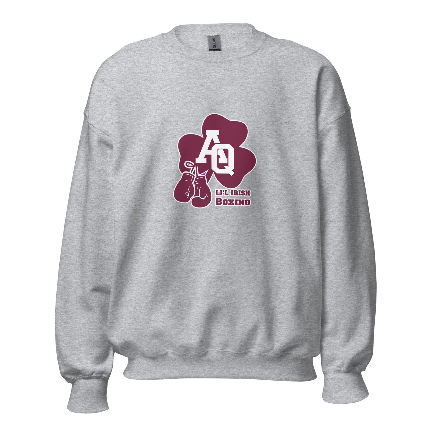Classic | Sweatshirt | Aquinas Li’l Irish Boxing | AQ Shamrock Logo