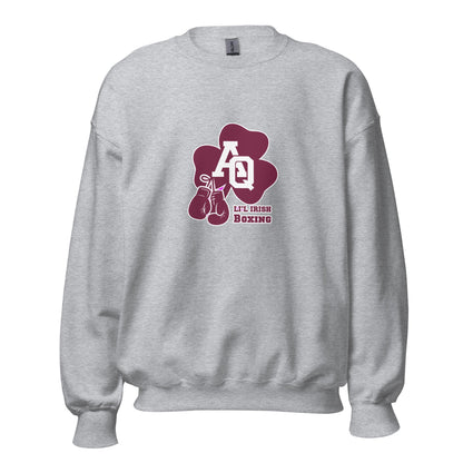 Classic | Sweatshirt | Aquinas Li’l Irish Boxing | AQ Shamrock Logo