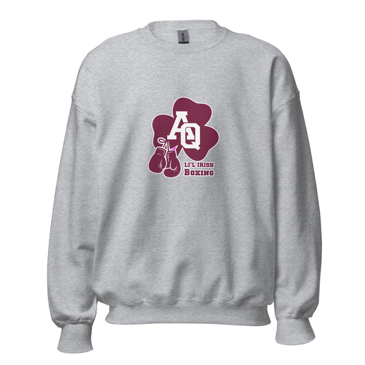 Classic | Sweatshirt | Aquinas Li’l Irish Boxing | AQ Shamrock Logo