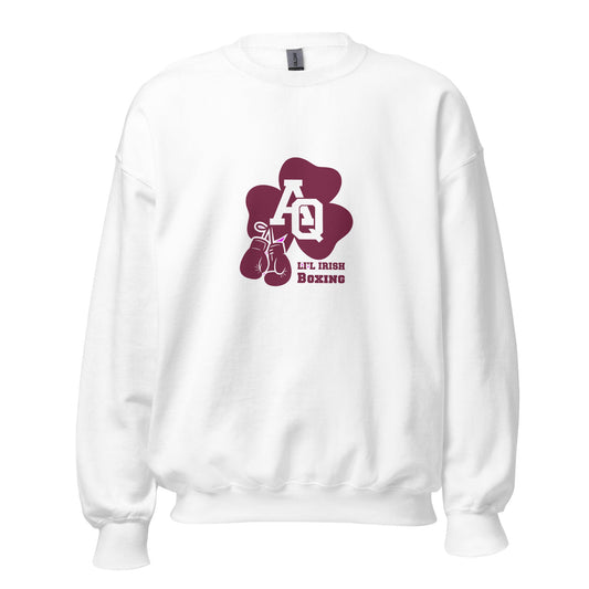 Classic | Sweatshirt | Aquinas Li’l Irish Boxing | AQ Shamrock Logo
