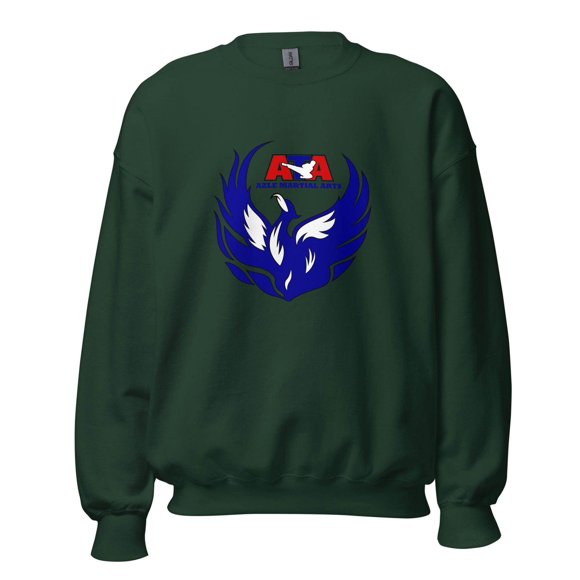 Classic | Sweatshirt | Azle Martial Arts | Blue Fire Crest Logo