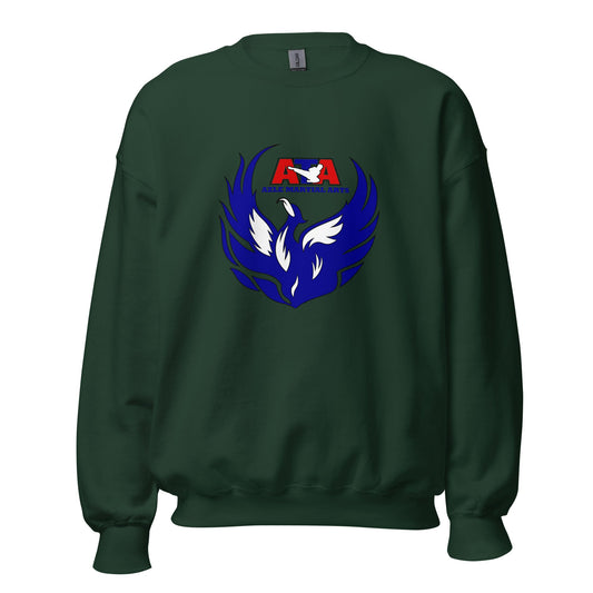 Classic | Sweatshirt | Azle Martial Arts | Blue Fire Crest Logo