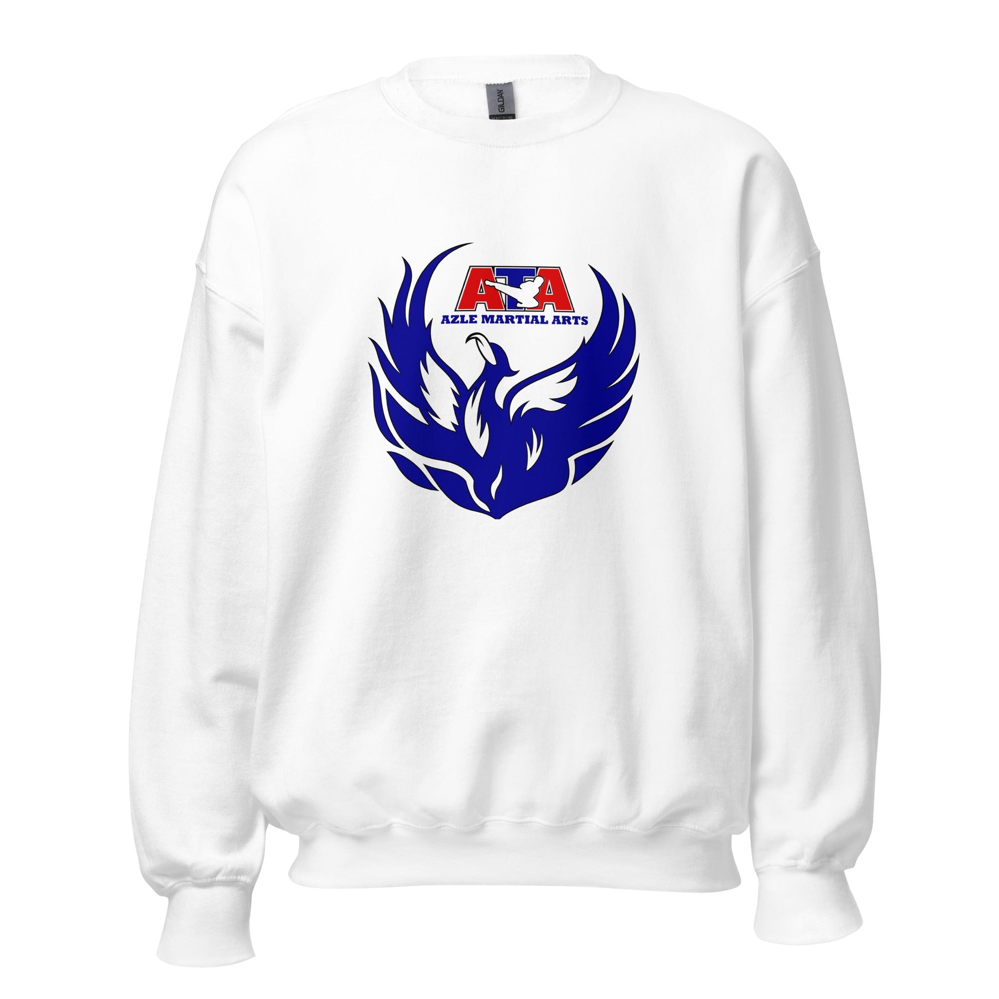Classic | Sweatshirt | Azle Martial Arts | Blue Fire Crest Logo