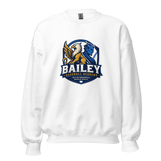 Classic | Sweatshirt | Bailey Baseball Academy | Shield Logo