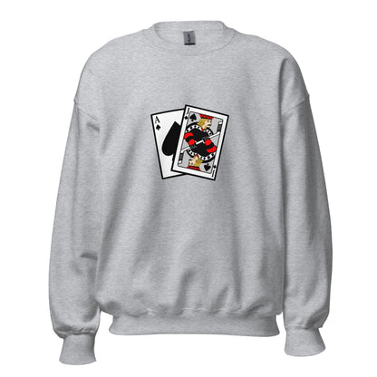 Classic | Sweatshirt | Blackjack’s Roller Hockey | Royal Spade Crest Logo