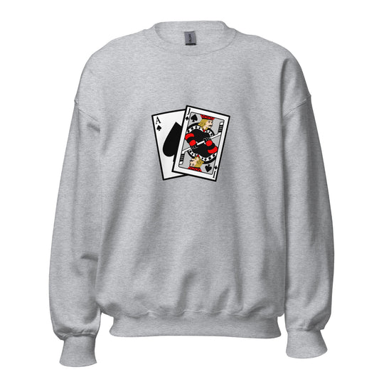 Classic | Sweatshirt | Blackjack’s Roller Hockey | Royal Spade Crest Logo