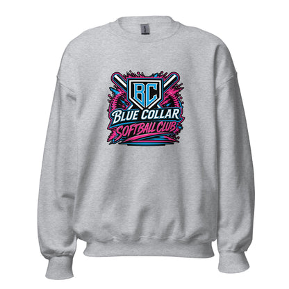 Classic | Sweatshirt | Blue Collar Softball 2034 | Athletics Logo