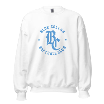 Classic | Sweatshirt | Blue Collar Softball 2034 | Varsity Logo