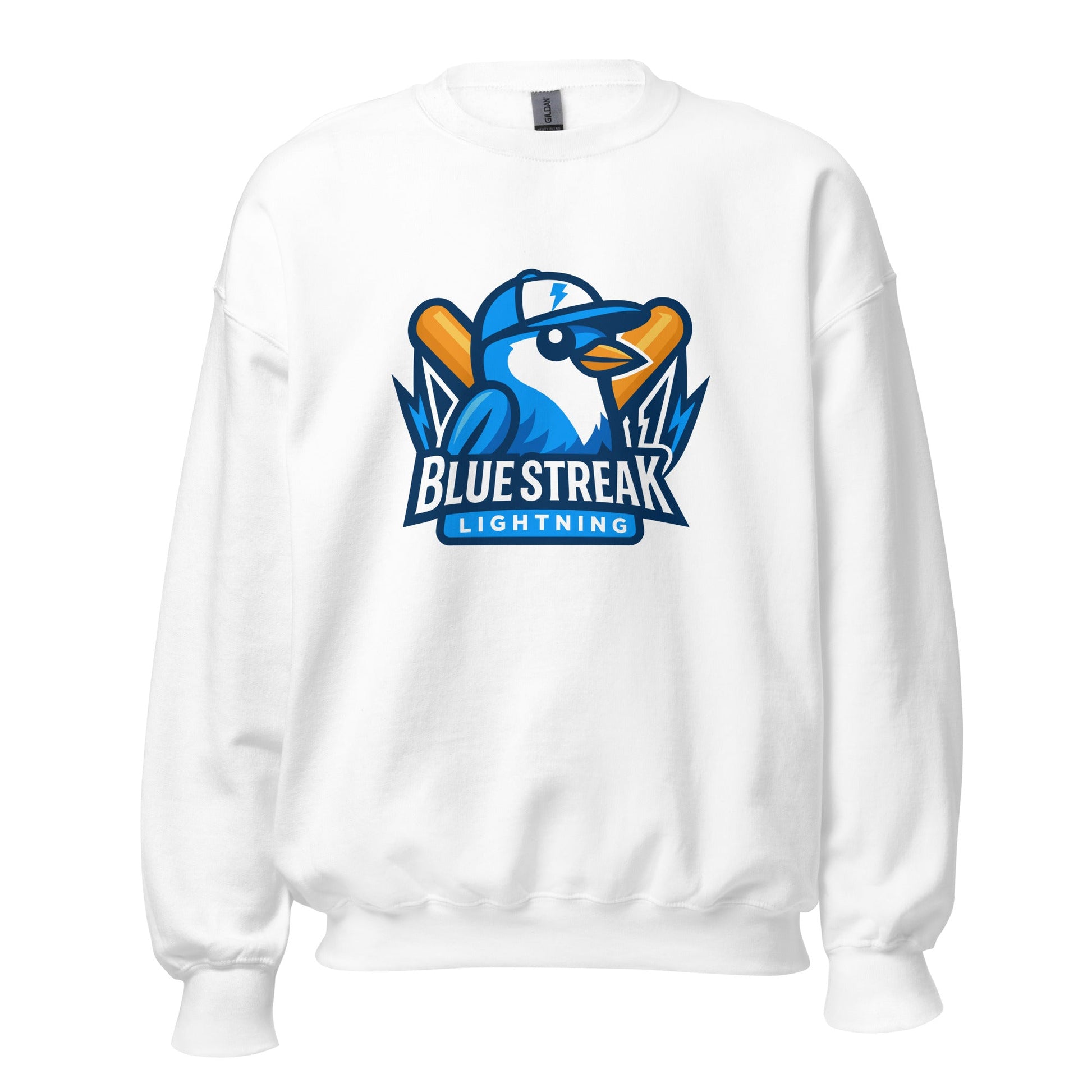 Classic | Sweatshirt | Blue Streak Lightning | Mascot Logo