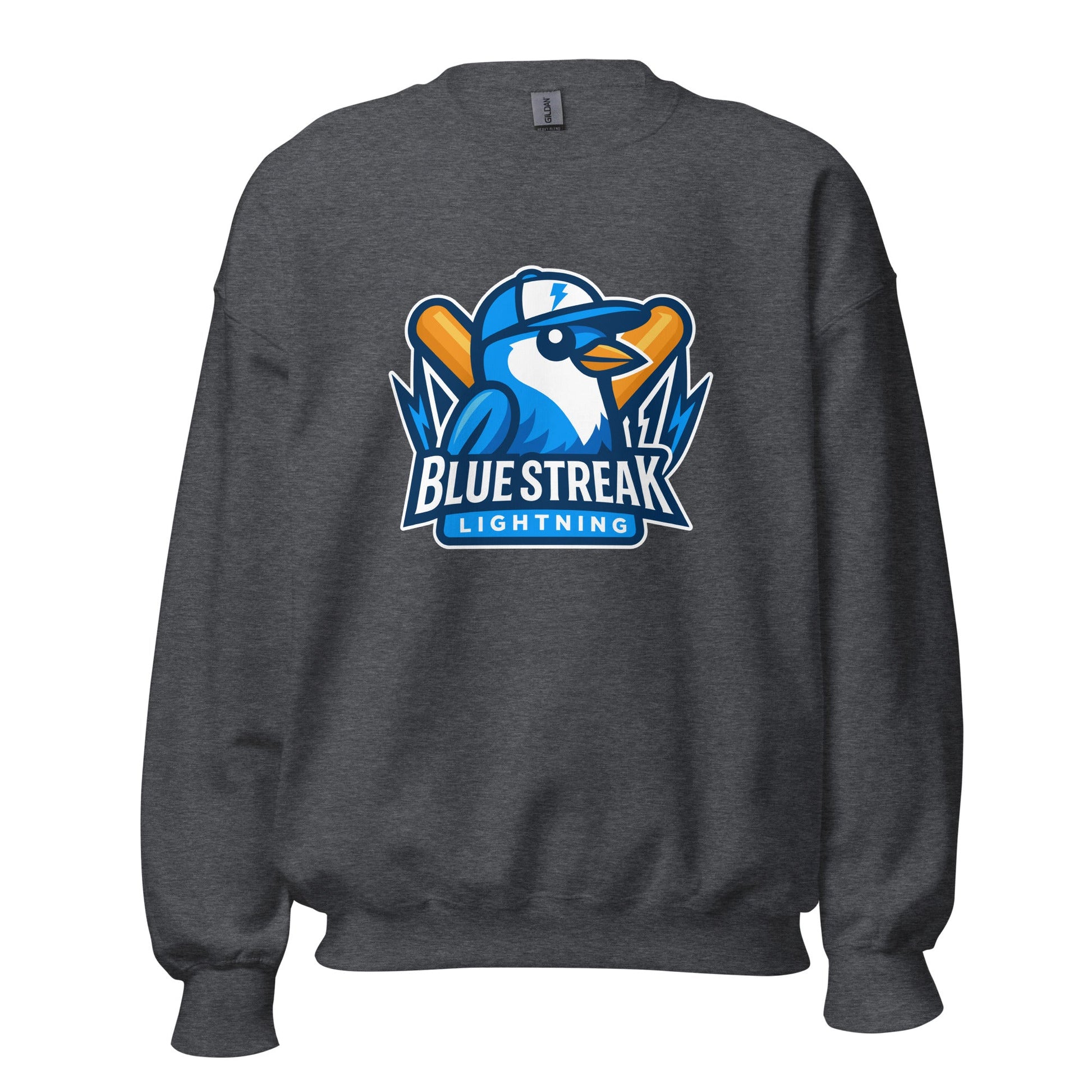 Classic | Sweatshirt | Blue Streak Lightning | Mascot Logo